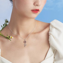 Sunflower Urn Necklace for Ashes Sterling Silver You are My Sunshine Music Note Necklace Cremation Jewelry for Ashes of Loved Ones Keepsake