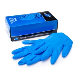 Park Tools MG-3L Nitrile Mechanic Gloves for Oil Change of Hydraulic Brakes, Chain Cleaning, etc