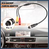 VekAuto 2pcs Car Camera Adapter 4 Pin to RCA Adapter