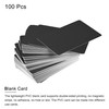 sourcing map Blank PVC Cards Black Plastic Card 14mil for