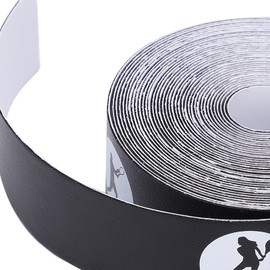 01 Racket Protection Tape, Tennis Racket Head Protection Tape Firmly with High-Quality PU Material for Racket Head for Protection Stick (Black)