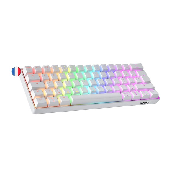 Geeky GK61 60% | Hot Swappable Mechanical Gaming Keyboard |