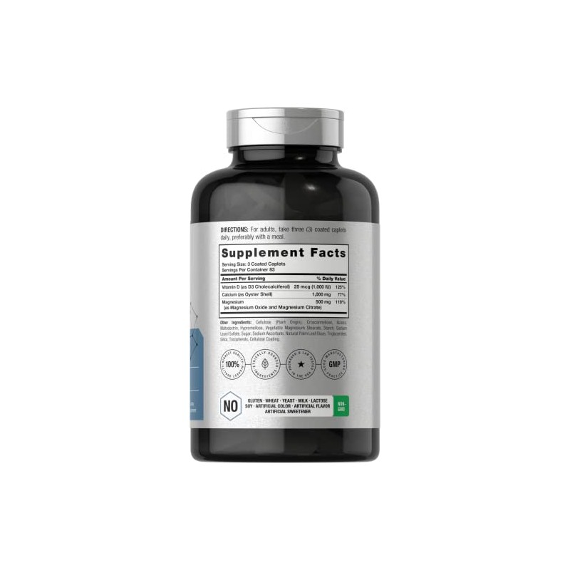 Horbach Suplemento D3 de calcio y magnesio 1000 UI D3