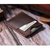 Minimalist Slim Handmade Leather Wallet Card Holder for Men and