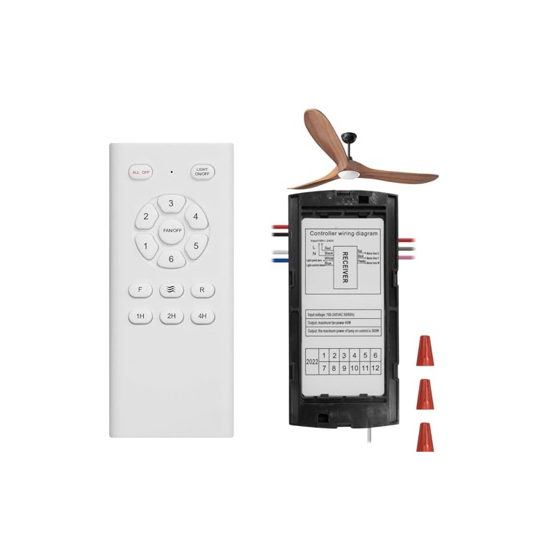 Ceiling Fan Remote Control and Receiver Kit, Ceiling Fan Light