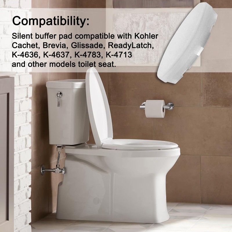 8Pcs Toilet Seat Bumpers Replacement for Kohler 1133070 1236365, for