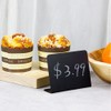 5Pcs Acrylic Mini Chalkboard Signs, 100mmx75mm L-Shaped Erasable Small Blackboard