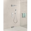 Chrome Wall Supply Elbow with Hand Shower Holder, Keymark Brass