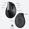 Uineer Vertical Mouse Wireless, 2.4G Rechargeable Mouse with Battery Indicator,4