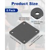 Rocaris 8 Pcs 4 X 4 X 1/5 Inch A36