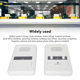 Intercoms for Home, 3W 2 Way Window Intercom System with Volume Adjustable Speaker 656ft Long Range House Intercom System for Bank Office Store Station