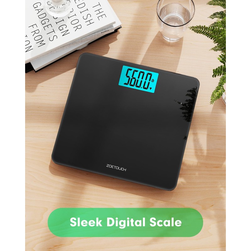 560lbs Bathroom Scale for Body Weight Over 500 lbs, Accurate