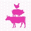 Cow Pig Chicken Stencil - Reusable Stencils for Painting -