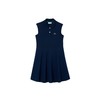 Lacoste Girl's Sleeveless Polo Dress, Navy Blue, 6Yr