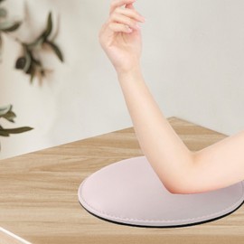 Folpus Elbow Hand Rest,Nail Armrest Cushion, Professional Soft Easy to Clean Non Slip Manicure Pad, Round