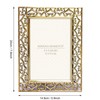 MIMOSA MOMENTS Heart Border Metal Picture Frame with Rhinestones Décor