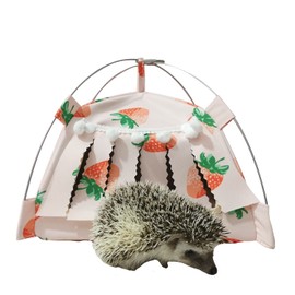 MuYaoPet Guinea Pig Hedgehog Hideout Shelter Hut Waterproof Small Animal Hanging Tent Bed Snuggle Sack for Sugar Glider Squirrel Rabbit Chinchilla Bearded Dragon (Small(9.4 * 9.4inch), Blue)