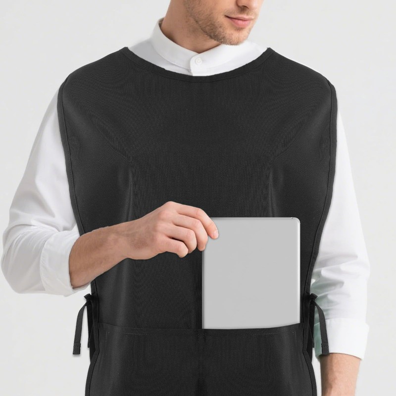 DOPENSPI Unisex Cobbler Apron with Side Ties and 2 Deep