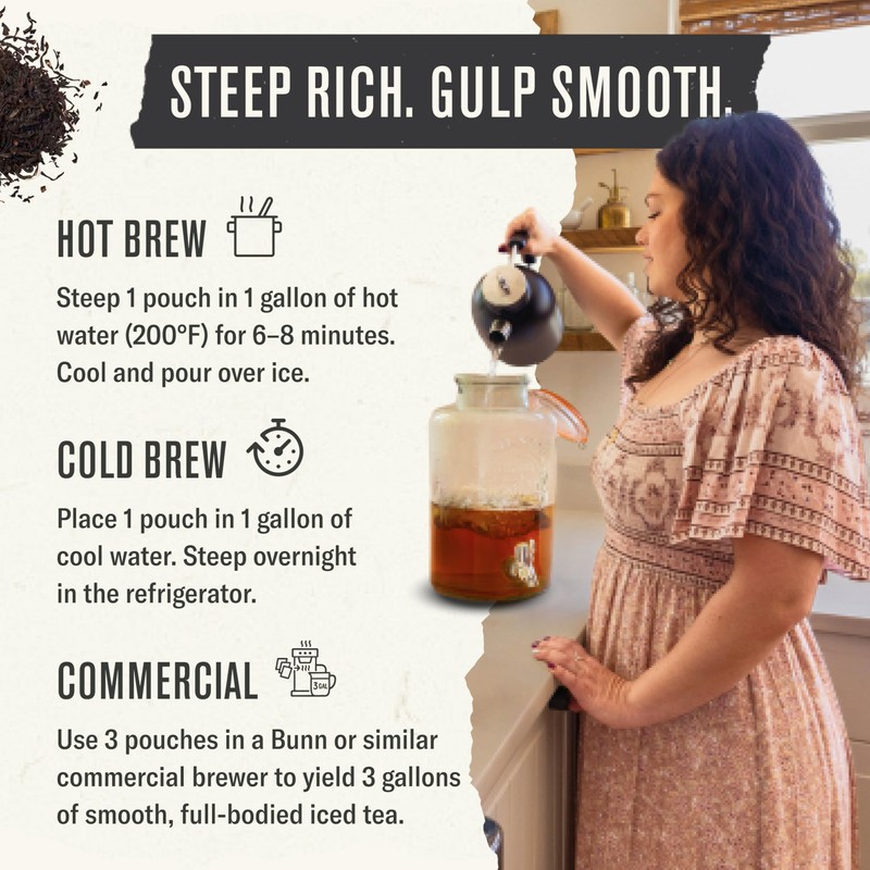 Numi Organic High Mountain Black Iced Tea, 24 Count Gallon