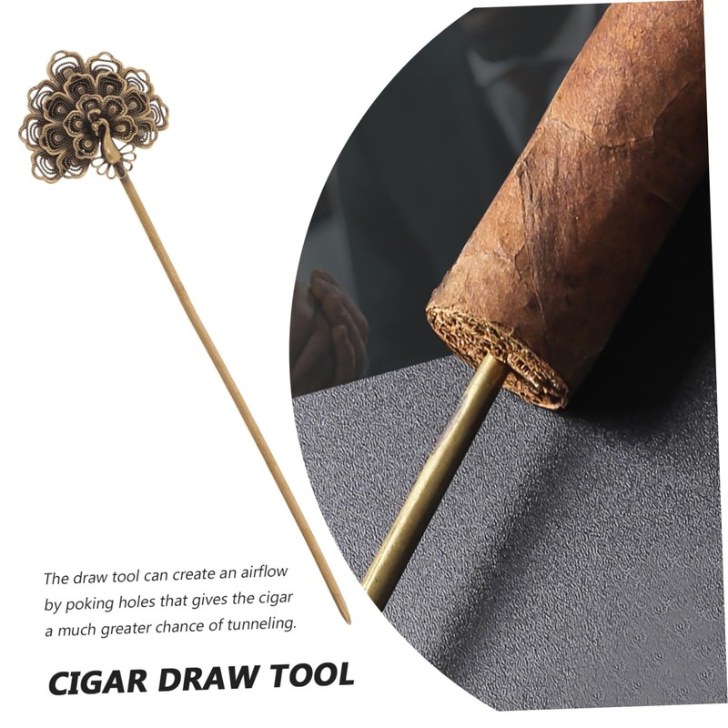 COLLBATH Retro Cigar Poker Stick Cigar Poker Draw Tool Punch
