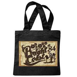 Reifen-Markt Tasche Umhängetasche BRIGHT COAST SURFEN BEACH SURFBRETT LONGBOARD WELLENREITEN WELLEN ANFÄNGER SHOP Einkaufstasche Schulbeutel Turnbeutel in Schwarz