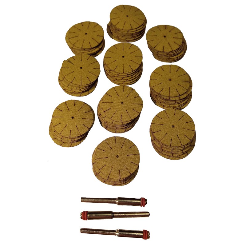 Generic 1"" Inch, 220 Grit, 100 Pack, Sanding Mop/Flap Wheel/Sanding