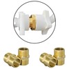 2 PCS 1/2" Male BSP Thread Brass Pipe Connector