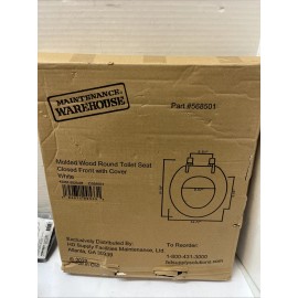 Maintenance Warehouse Nib Maintenance Warehouse Molded Wood Round Front Toilet Seat White 568501