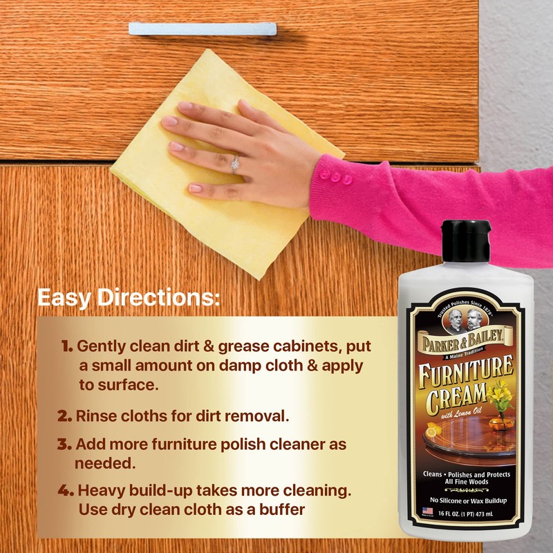 Parker & Bailey Furniture Cream, Floor & Furniture Cleaner, Quick