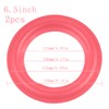 Cherjoury 2 Pieces 4/5/6.5/8/10/12 inch Red Speaker Foam Surround Subwoofer