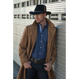 Scala Classico Men's Crushable Felt Outback Hat Tan