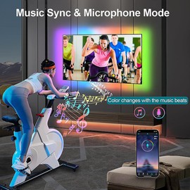 LED Strip 7 m, Bluetooth RGB LED Strip with App Control and Remote Control, Sync with Music, LED Strip for Bedroom, TV, Home, Cabinet Decoration