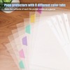HABGP 24PCS/3 Set 3 Ring Clear Binder Dividers with Tabs,
