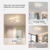 minfair Modern LED Ceiling Light,Round Geometry Ceiling Lamp,Chic Chandelier 4500K