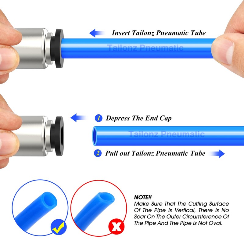 TAILONZ PNEUMATIC 4mm Black Quick-Plug Type one-Way Check Valve Gas