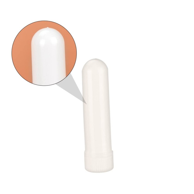 Baluue 5pcs Essential Oil Refillable Aromatherapy Tubes Portable White for