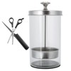 Professional Soaking Jar Salon Barber Scissor Combs Glass Cleaning Bottles