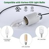 E12 Socket,Ceramic Chandelier Socket E12 Bulb Lamp Holder,Light Socket with