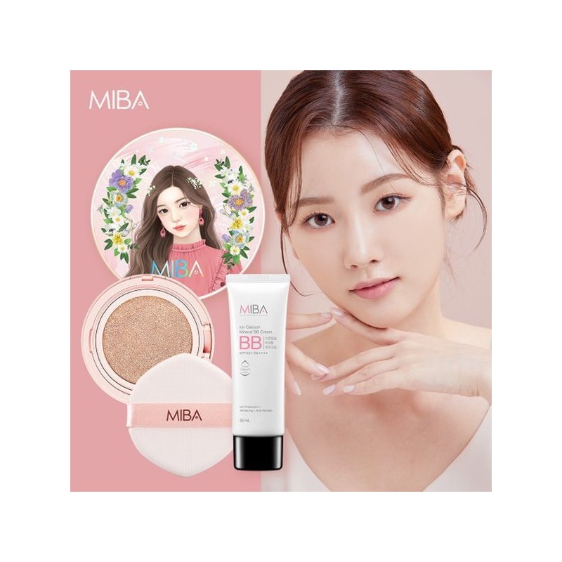 미바 왕쿠션 시즌2 본품1+리필1+비비크림1 MIBA King Cushion Season 2 Full