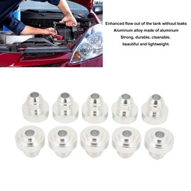 Weld in Fitting Bung Hose 10Pcs AN6 Weld On Bung Fitting 1/2in Male Thread Aluminum Alloy Weldable Hose Adapter for Auto