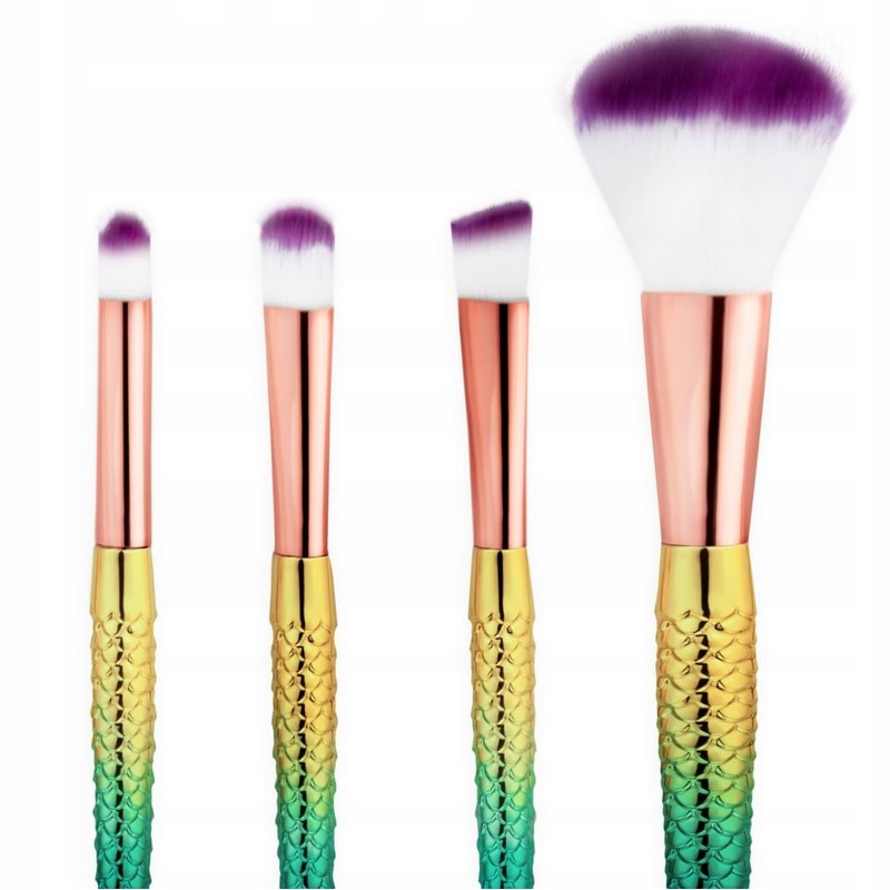 PROFICO Augenpinsel Pinselset - 4 Stück Makeup Lidschatten Pinselset Makeup