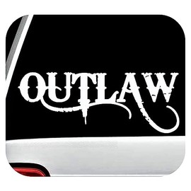Outlaw Decal Sticker for Car Window 8.0 Inch BG 636