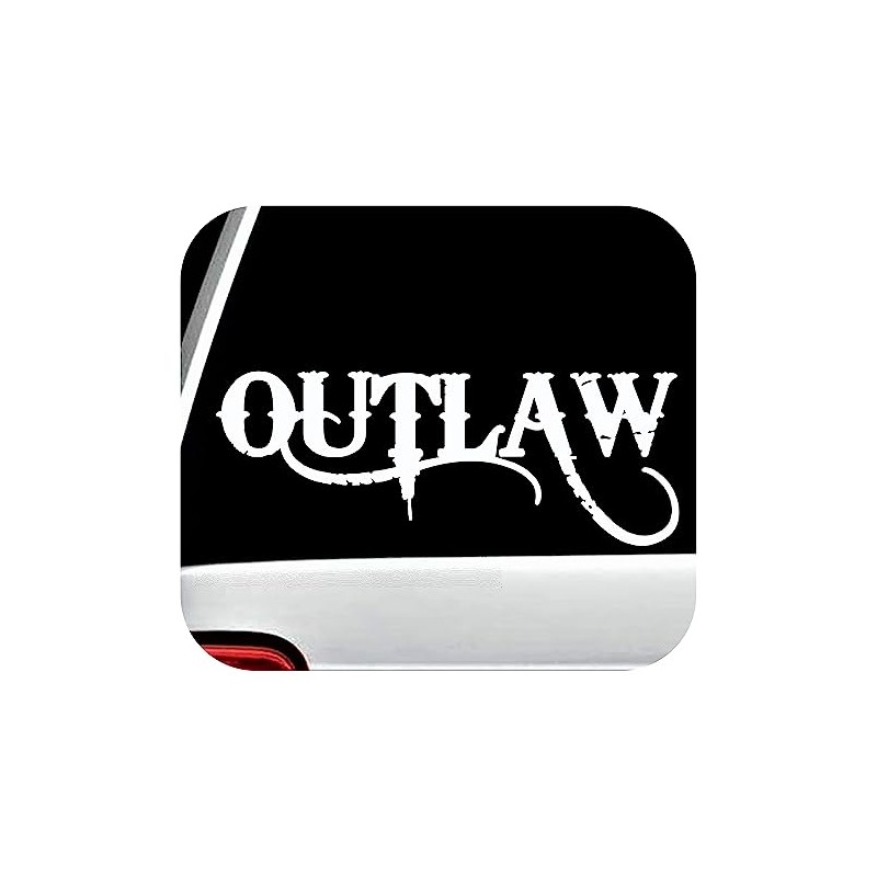 Outlaw Decal Sticker for Car Window 8.0 Inch BG 636