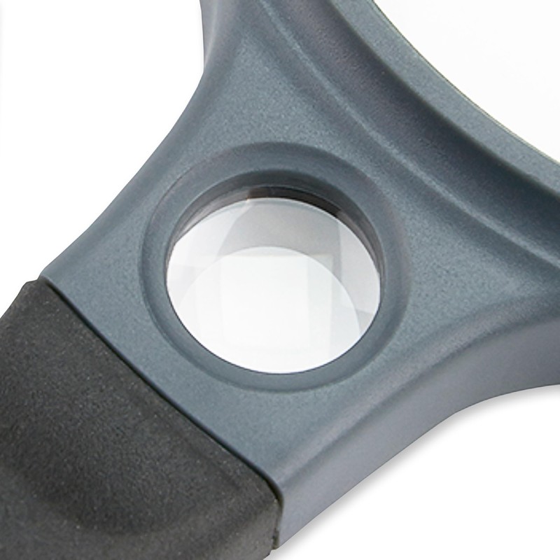 Carson® SureGrip 2x Soft-Grip Glass Magnifier with 10x Spot Lens