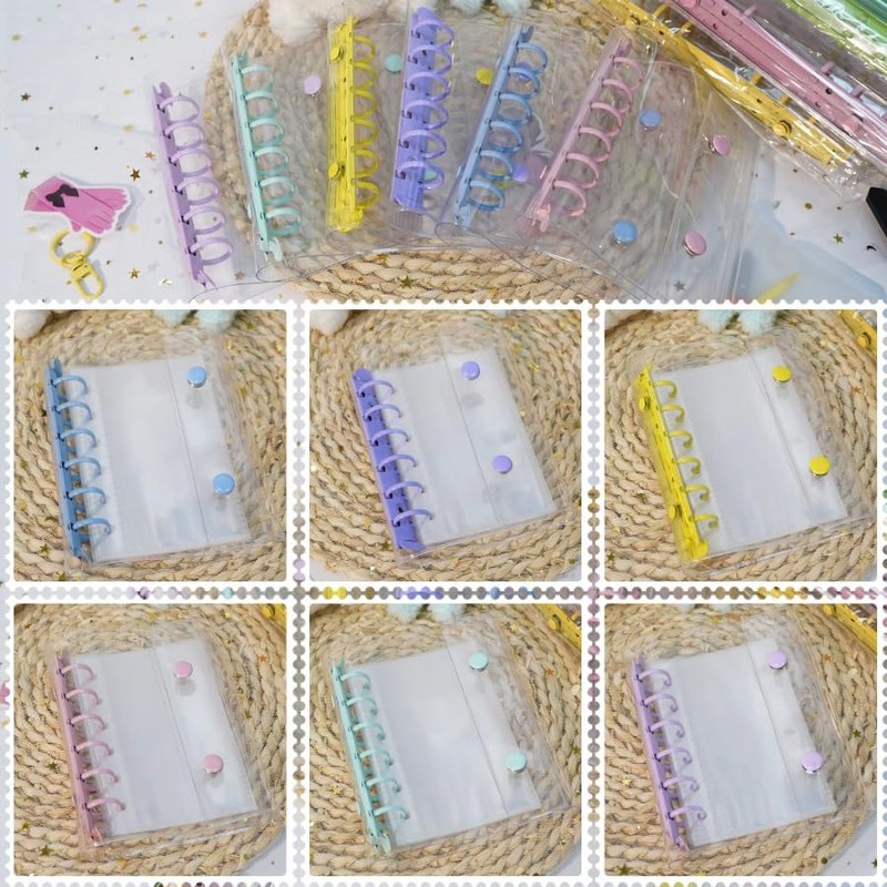 A7 Sealing Notebook, Transparent Binder, 6 Holes, Main Unit x