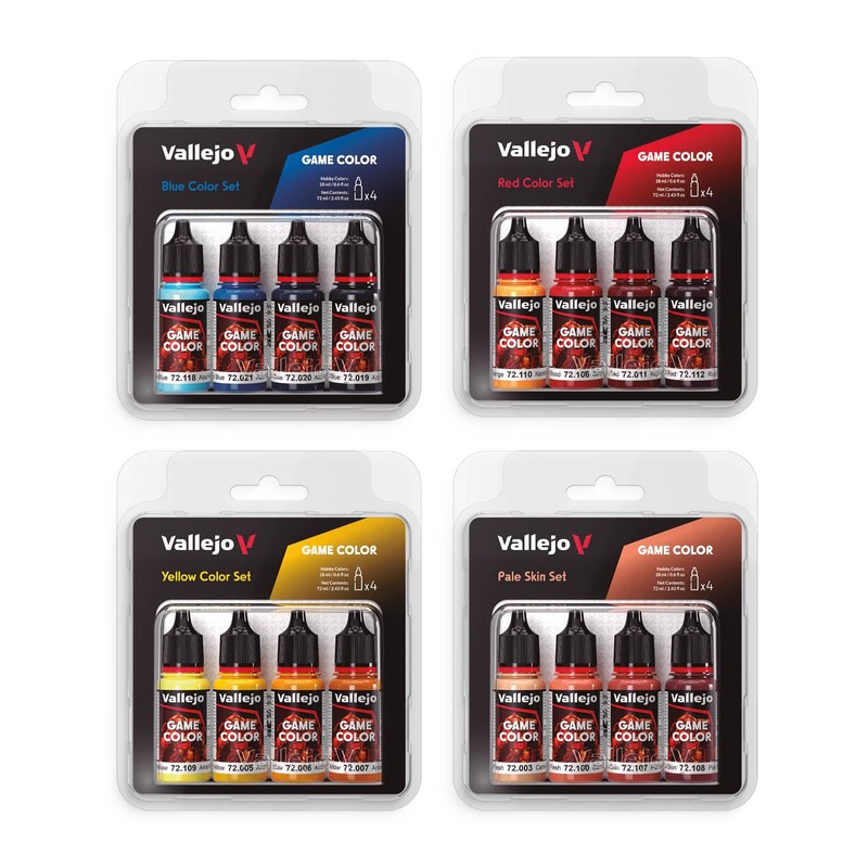 Vallejo AV Game Color Set - Pale Skin Colors (x4)