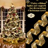 Sherr 4 Pcs 79ft Christmas Ribbon Lights Christmas Tree Decorations