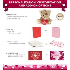 DolliBu I Love You Valentine Plush Cheetah - Cute Soft Cuddly Stuffed Animal with Red Heart Gift for Valentines Day, Birthday Present, Anniversary, Romantic Date - 12 Inches