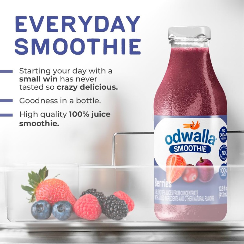 Odwalla Berries Smoothie - Fruit Smoothie Mix Ready to Drink