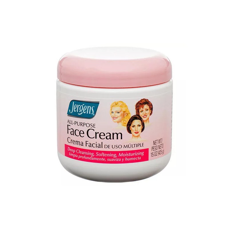 JERGENS ALL PURPOSE FACE CREAM SMOOTH SKIN MOISTURIZER SOFTENING/15OZ